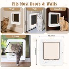 Smart Cat Door Pet Door 3 Rfid Collar Sensor Keys Automatic Opening Cat Door