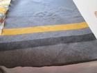 Vtg Wool Military Camp Blanket-0349-2 Previous Users-no Damage