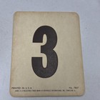 Vtg Hires Root Beer Drive-in Restaurant Car Hop Number Card Stock Placard  3