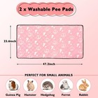 2 Pack Guinea Pig Bedding - Washable Guinea Pig Liner For Midwest Cage  Water   