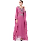 Dubai Moroccan Kaftan Abaya Turkey Luxury Embroidery Muslim Dress Women Eid Gown