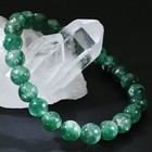 Brazil Fuchsite In Quartz Bracelet 8mm Beads 18cm