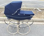 Rare Wilson Silver Cross Baby Carriage Stroller Vtg England Pram Doll Child 