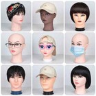Female Bald Mannequin Head For Making Wig Training Hat Display Stand Holder