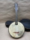 Antique Bruno Mandolin Banjo With Case For Restore