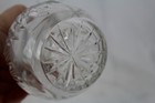 7    Bohemian Cut Crystal Vase With Starburst Pattern