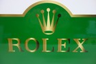 Rolex Special Die Cut Enamel Sign Miniature 8  High X 14  Wide