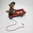 Vintage Donald Duck 432-532 Fisher Price Wooden Pull Toy Disney 1938 See Video