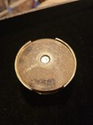 Vintage Metal Collapsible Travel Drink Cup Ornate Repousse Lid Patd Feb 1897 