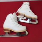 Riedell White Figure Ice Skates Size Kids John Wilson Excel Blades Usa