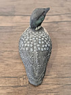 Hand Painted Common Loon Bird Figurine Realistic Waterfowl Duck Decoy Sculpture