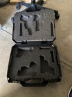 Case Club 4 Pistol Hard Plastic Case Keyed Lock 2 Keys Foam Lined Black