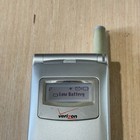 Vintage Motorola Silver Flip Phone Model t720c Verizon W charger   untested    Read