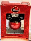 Rare Vintage Disney Hallmark Christmas Tree Ornament Mickey   s Ears Red Glass
