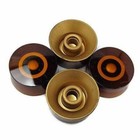 4 Amber Lp Electric Guitar Speed Control Knobs Volume Tone Les Paul Metric