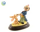 Dental Office Dentist Figurine Ornament Decoration Statue Clown W Rabbit Patient