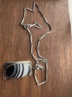 Vintage Sterling Silver 925 English Hallmarked Necklace  Banded Agate Pendant 