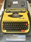 Vintage Yellow Brother 440tr Portable Typewriter With Case 70s Rare Immaculate