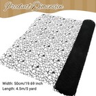 Black Jacquard Net Mesh Floral Wrapping Paper 19 6in X 5yd For Bouquets Crafts