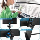 Adjustable Music Stand 3 Pack Portable Folding Sheet Music Holder With Bag
