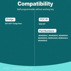 2 For 2017 2016 2015 2014 2013 Dodge Ram 1500 2500 3500 Prox Remote Key Fob