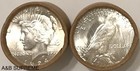  10  Peace Dollar    s    Ender Coin Roll Stunning Gems Bu Uncirculated 90  Silver