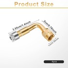 Giantree 4 Pcs Valve Stem Extenders  90 Degree Schrader Tire Gold  Silver 