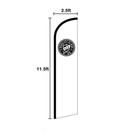 Welcome Windless Banner Swooper Advertising Flag Pole Kit Open Welcome Stars