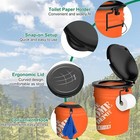 Pahtto Portable Toilet Seat For 5 Gal Buckets  Camping Toilet Seat With Lid