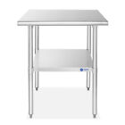 Stainless Steel 24  X 24  Nsf Commercial Kitchen Work Food Prep Table