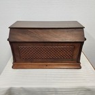 Excellent Antique Singer Treadle  Sewing Machine Walnut  Coffin Lid 1897 