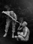 1 35 Scale Die Casting Resin Figure Assembly Model Kit Vietnam War Us Army Sm   