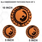 3 Pack Renzo Gracie Embroidery Patches Martial Arts Bjj Renzo Bjj Gi Patches