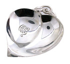 One 3 1 4 X 1 2 Inch Apple Shaped  925 Sterling Silver Ashtray As127 13025