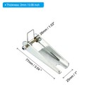 3 Inch Hook Safety Latch Kit  3 Pack Metal Towing Hitch Replacement  Silver