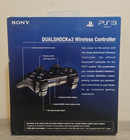 Official Sony Playstation Ps3 Dualshock 3 Controller Charcoal Black Oem New 
