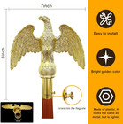 Gold Eagle Flagpole Finial Topper For Indoor Plastic Flag Pole Decorative