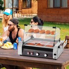 Vevor Commercial Hot Dog Roller 18 Hot Dog 7 Rollers 1050w Stainless Steel