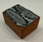 Vintage Printing Press Wood Block Letterpress Metal - Steak Seafood