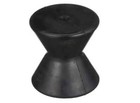 Attwood 11209-1 Boat Trailer Rubber Bow Roller  Black  4 Inches  