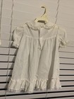 Vintage Polly Flinders White Small Dots Hand Smoked Dress