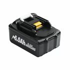 2 Pack 6 0 Ah Lithium Battery For Makita 18v Bl1815 Bl1830 Bl1860 With Charger