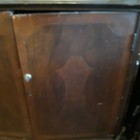 Walnut Two Door 5 Drawer Gentleman s Shirts And Ties  Dresser Cabinet