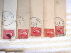 40  Authentic Antique Stamped Hand Written Mystery Letters 1903 Washington 2cent