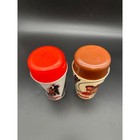 Vintage Little Orphan Annie Ovaltine 1932 - 1982 Shake Up Cup Set W  Lids