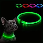 Dogs Led Collar Usb Rechargeable Light Up Pet Necklace Anti Lost For Dogs