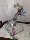 Vintage Stained Glass Kaleidoscope W stand - Whimsical Charm  Stained Glass Art