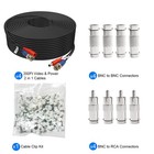 Bnc Cable 200ft 4 Pack Bnc Video Power Cable security Camera Cable For Cctv C   