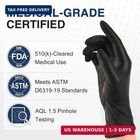 Schneider Black Nitrile Gloves  Powder Free  Disposable Gloves Latex Free For Me