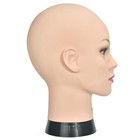 Professional Cosmetology Mannequin Head - Female Bald Head For Wigs  Making     